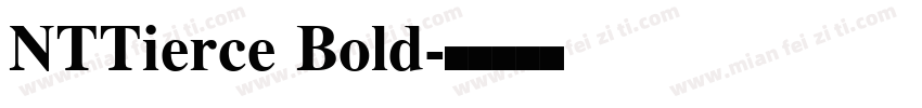 NTTierce Bold字体转换